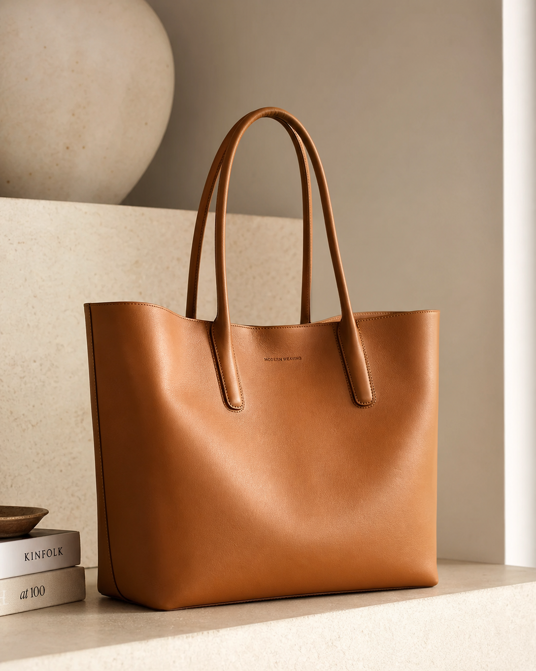 Tan Tote Bag